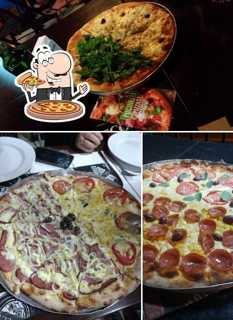 Consiga pizza no Pucinelli Pizza