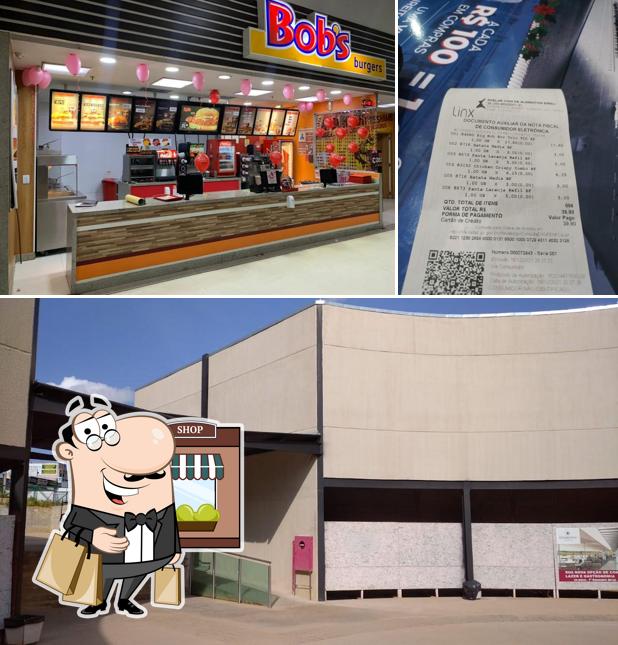 O exterior do Bob's Burger - Shopping Luziânia