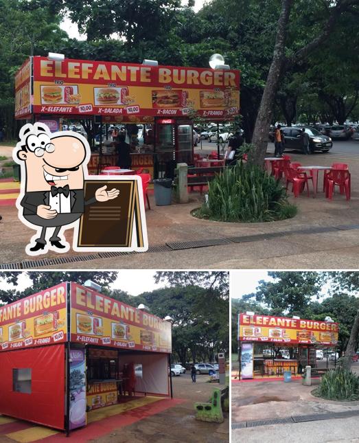 O exterior do Elefante Burger