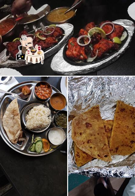 Nourriture à restaurant Bollywood