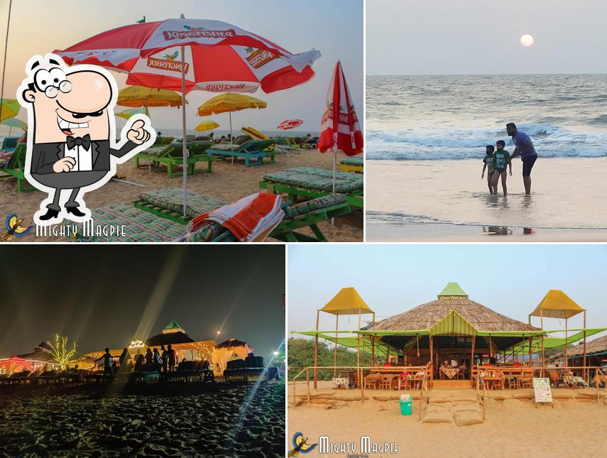 You can get some fresh air outside Goan Hut Beach Shack