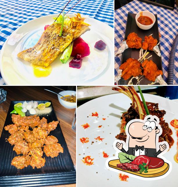 Ocho Kitchen Best River side Cafe/Best food &Drink/Best Restaurant Manali offers meat dishes