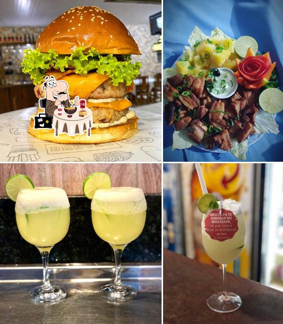 Entre diferentes coisas, comida e bebida podem ser encontrados no Elton chopp