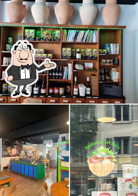 Gli interni di Hummus Tel Aviv