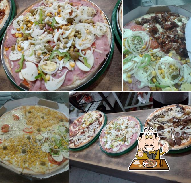 Peça diversos variedades de pizza