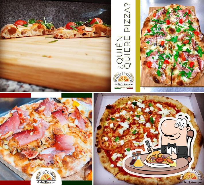 Elige una pizza en Arte Bianca