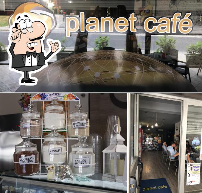 Gli interni di Bar Planet Cafe Salerno