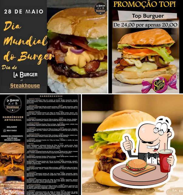 Os hambúrgueres do La Burger Steakhouse irão saciar uma variedade de gostos