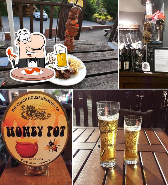 The Horns Inn, Slitting Mill in Rugeley British restaurant menu and