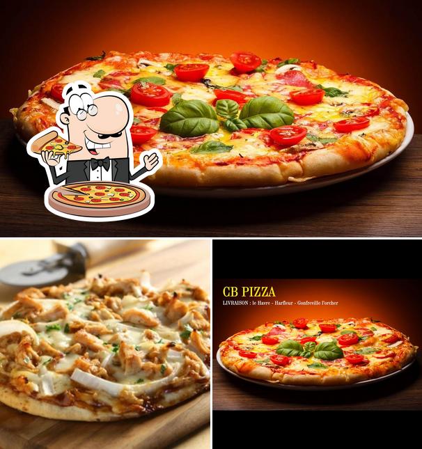 Pick pizza at CB PIZZA GONFREVILLE