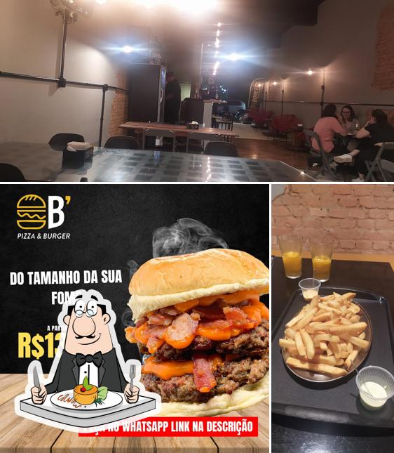 Esta é a imagem mostrando comida e interior no Bonett's Pizza e Burger