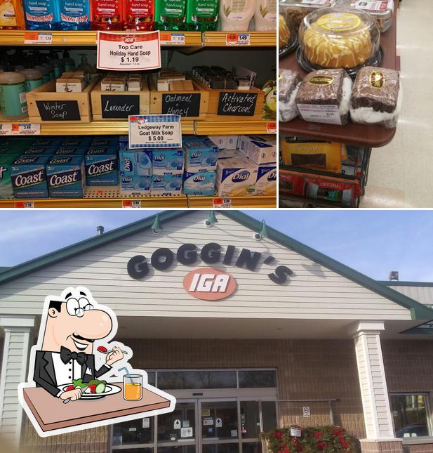 Goggin's IGA is distinguished by food and exterior