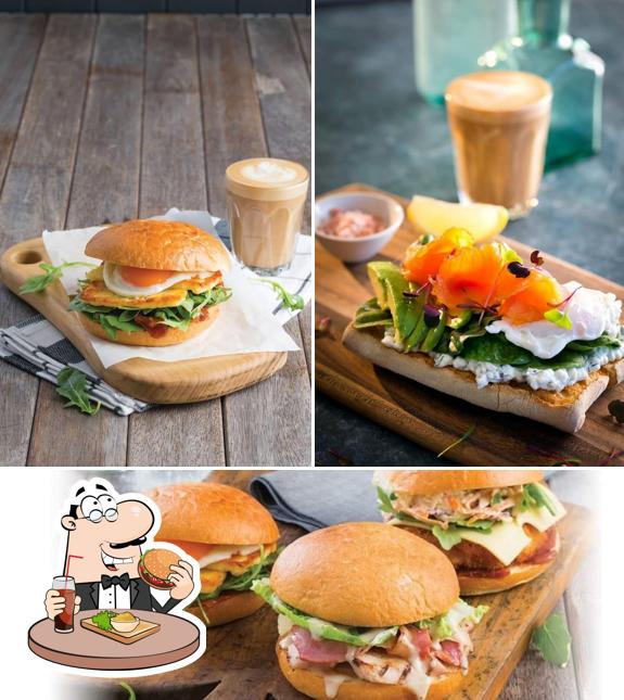 Order a burger at The Coffee Club - Bulimba