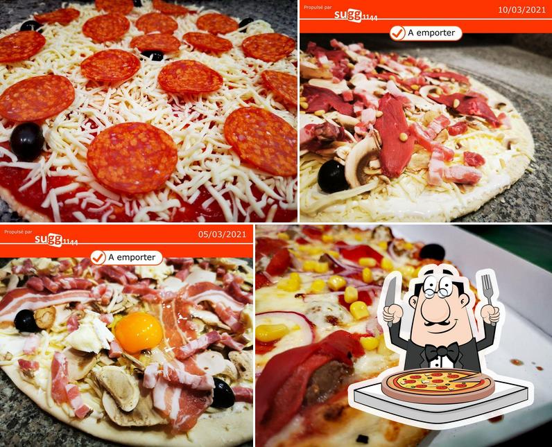 Choisissez différents types de pizzas