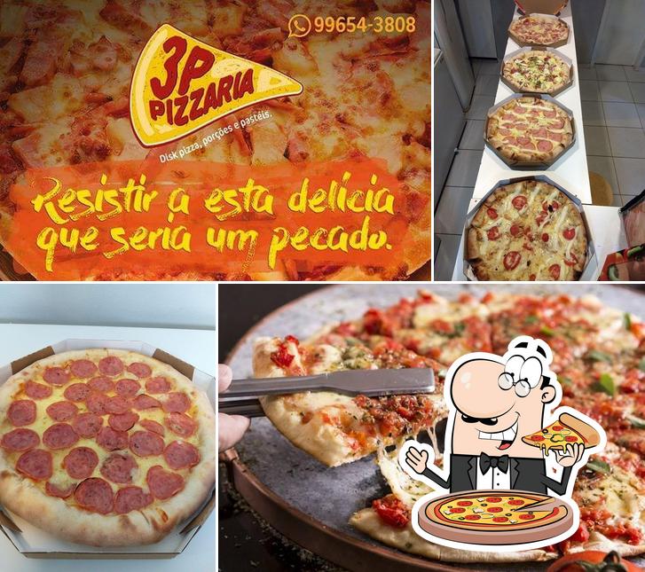 Escolha pizza no 3p Pizzaria Palhoça SC