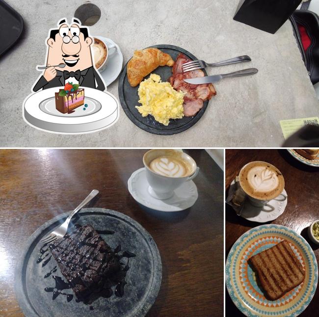Bolo de chocolate em FBC - Full Beard Coffee