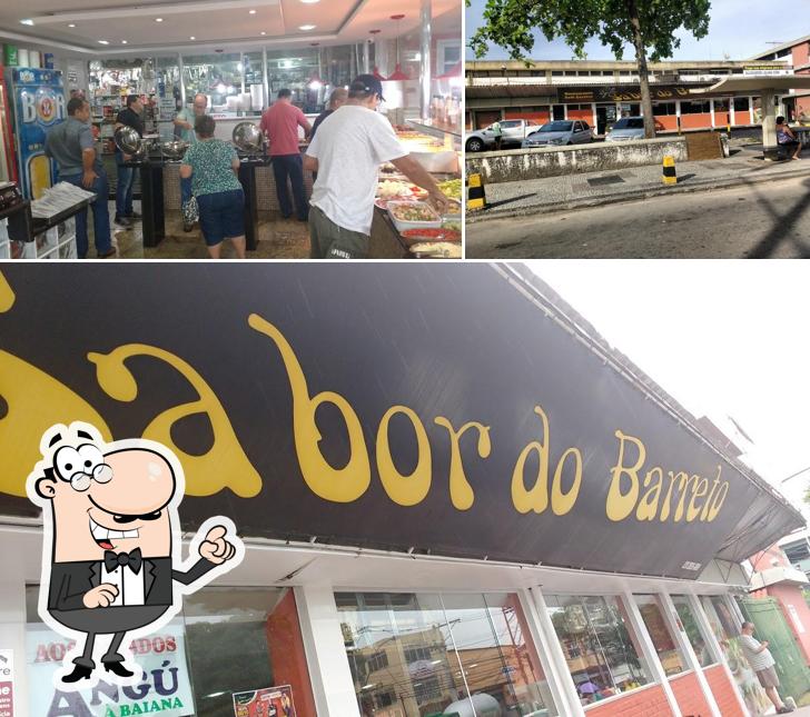 Esta é a ilustração apresentando exterior e interior no Sabor do Barreto