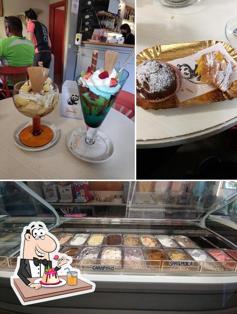 Pasticceria Panda sert une sélection de plats sucrés