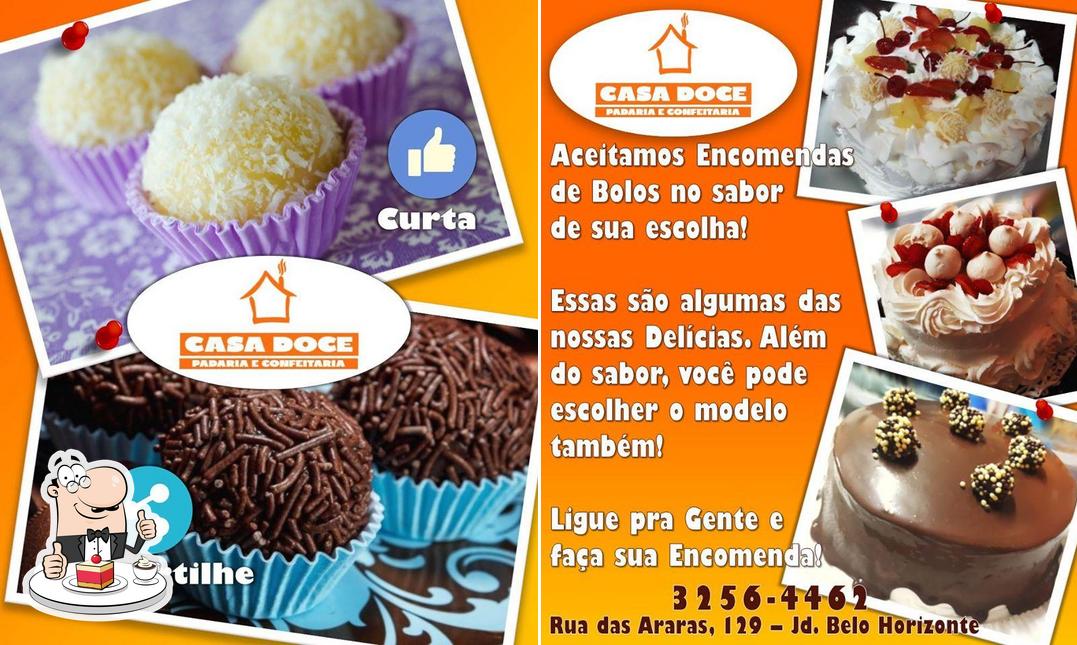 Padaria Casa Doce serve uma variedade de pratos doces