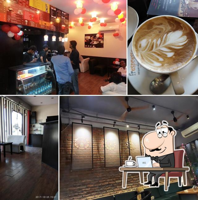 Check out how Café Frespresso and 360 wood fire pizzeria looks inside