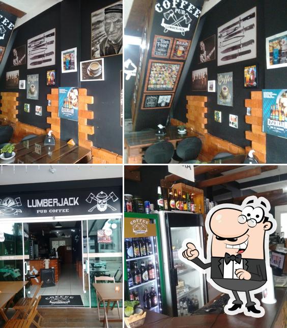 O interior do LUMBERJACK PUB