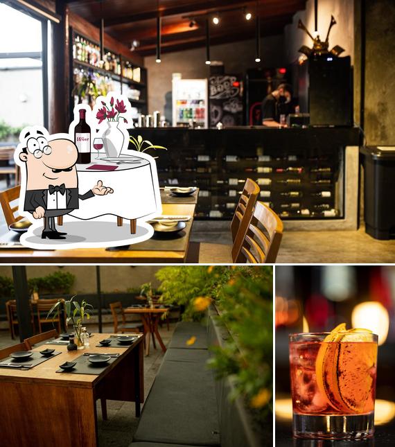 Estas son las imágenes que muestran comedor y cerveza en Kenkyo Cozinha Oriental