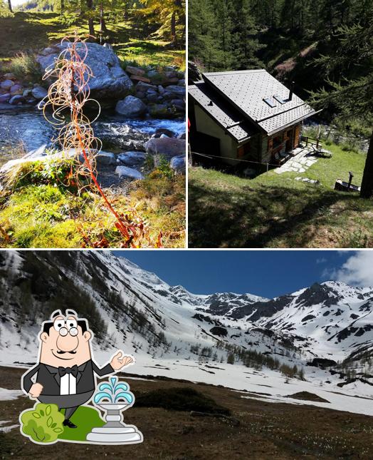 Vous pouvez prendre un bol d'air frais à l'extérieur Alpenbrunch