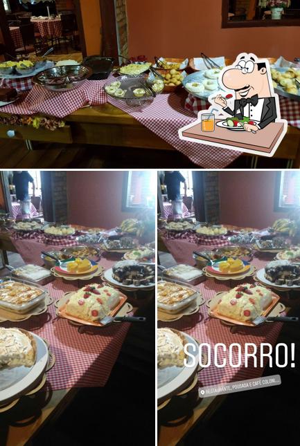Comida em Restaurante e Café Colonial Recanto das Flores
