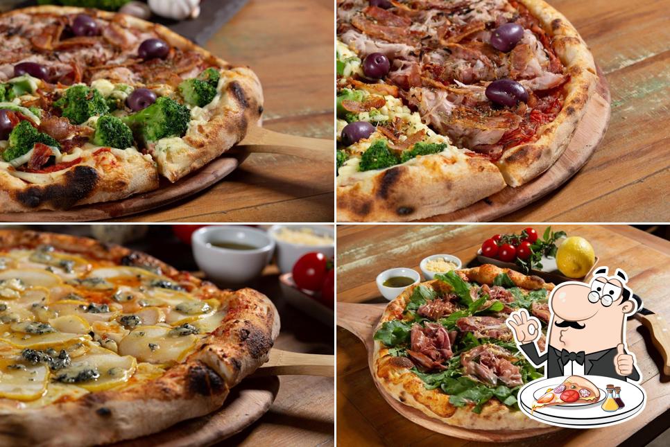 No Rock Way Pizza, você pode degustar pizza