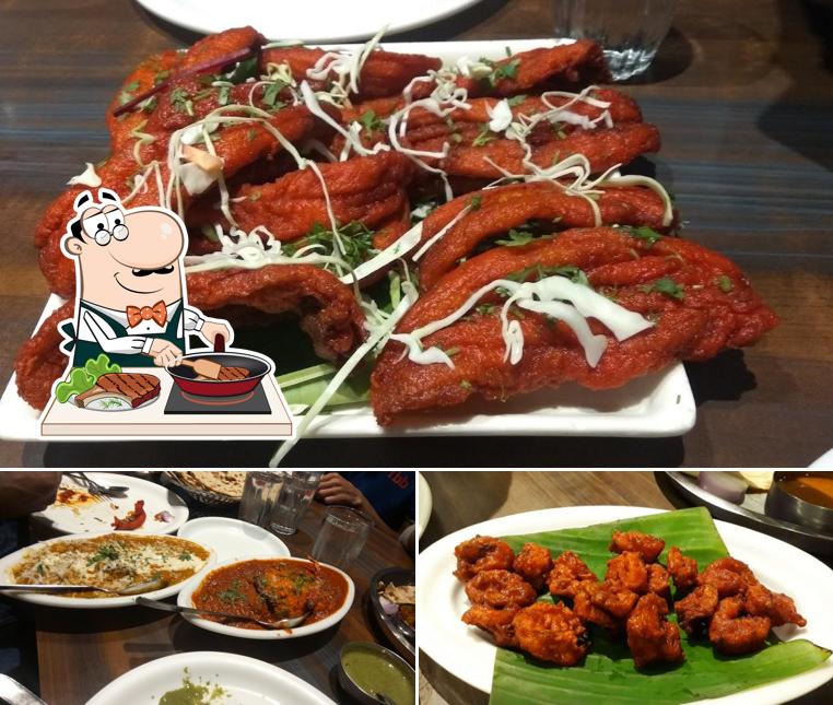 Try out meat meals from the menu