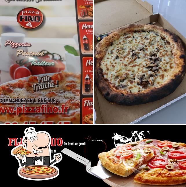 Prenez des pizzas à Pizza Fino