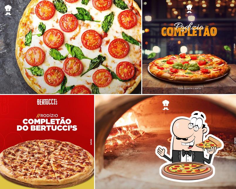 Consiga pizza no Bertucci's Pizzaria