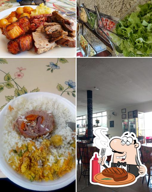 Escolha pratos de carne no Restaurante Donna Dora