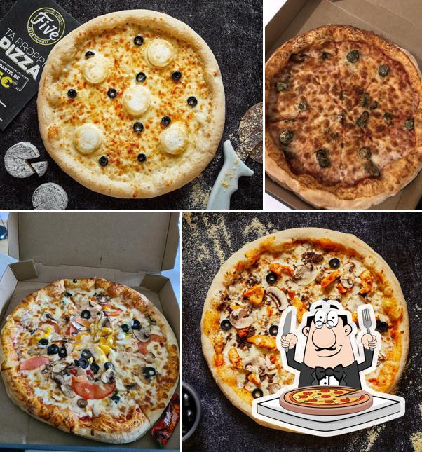 Essayez de nombreux types de pizzas