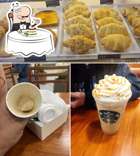 Starbucks serve uma variedade de sobremesas