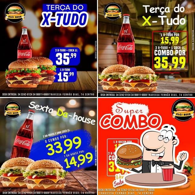 Consiga um hambúrguer no Elci Lanches