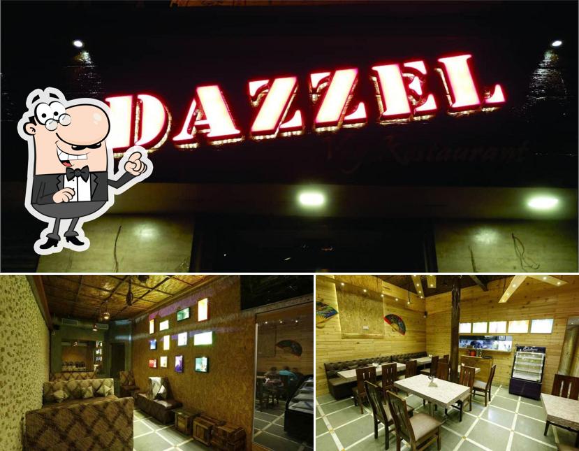 Take a seat at one of the tables at Dazzel