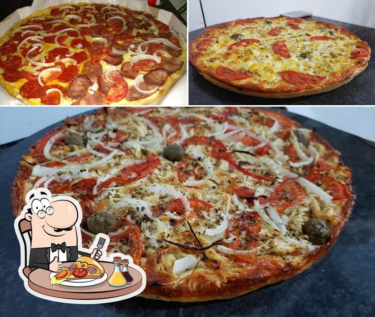 Escolha diferentes estilos de pizza