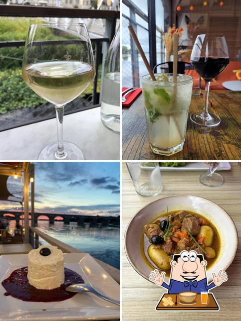 Bateau Bar Restaurant Sur les Quais, Saumur Carta del restaurante y