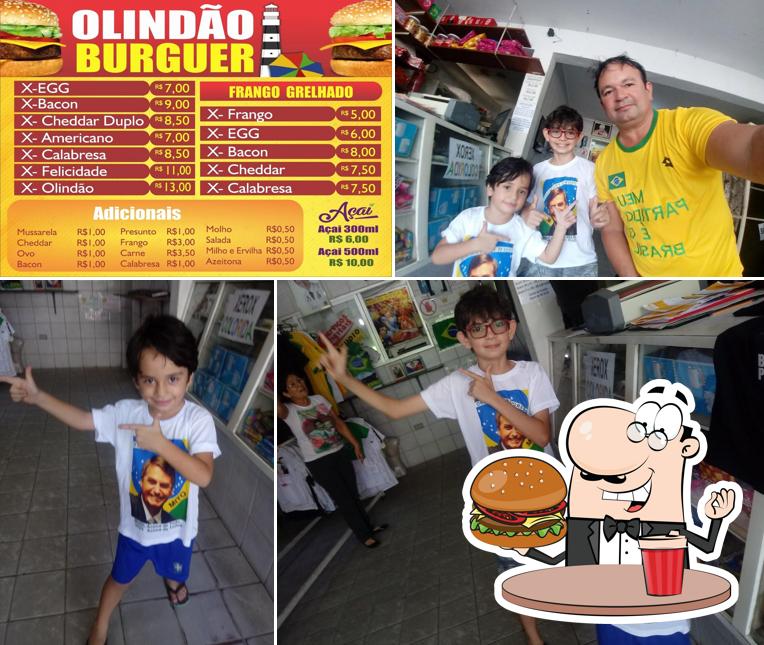 Hambúrguer em Olindão Burguer