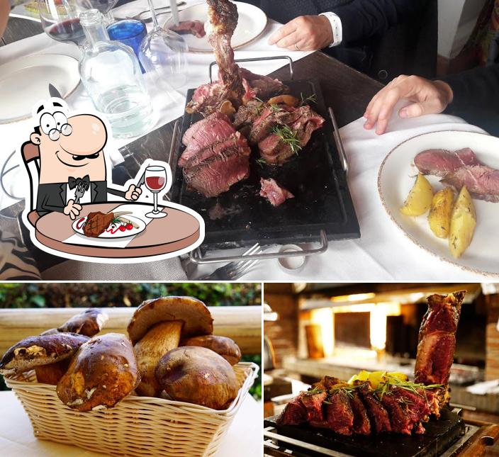 Prova i piatti di carne a Trattoria MontePaolo con Locanda - Specialita' Carne Chianina