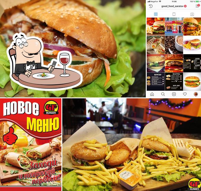 Nourriture à GoodFood burger