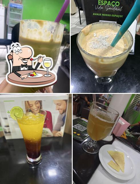 Platos en Espaco Slimfit Herbalife Shake-NRG-Chá Verde-Espaco Vida Saudavel-Garrafa-Aceleradora-Seca Barriga-Bebida funcionais-fibras