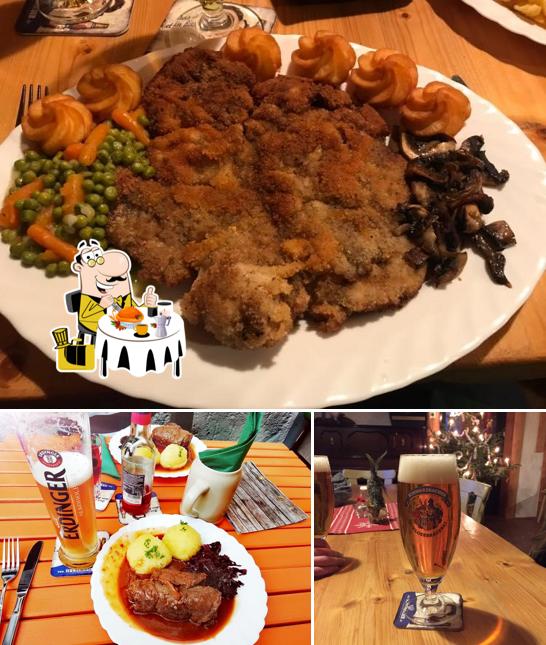 The image of food and beer at Zum Waldbad