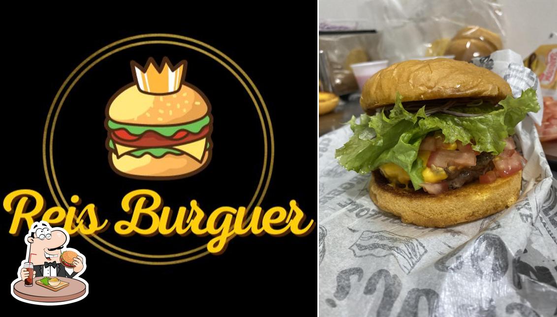 Peça um hambúrguer no Reis Burguer