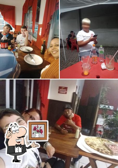 O interior do La Favorita Pizzaria