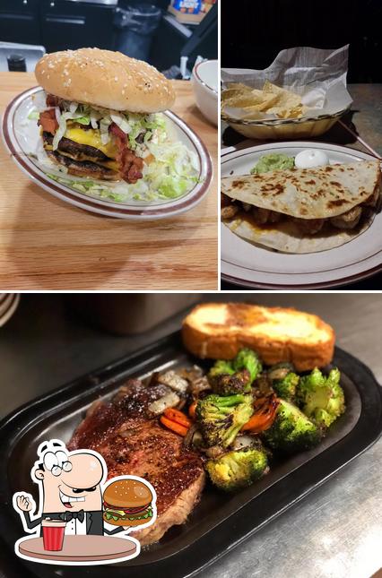 Try out a burger at El Camino Mexican Restaurant