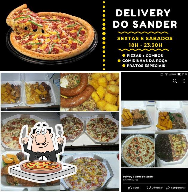 Consiga pizza no Delivery do Sander