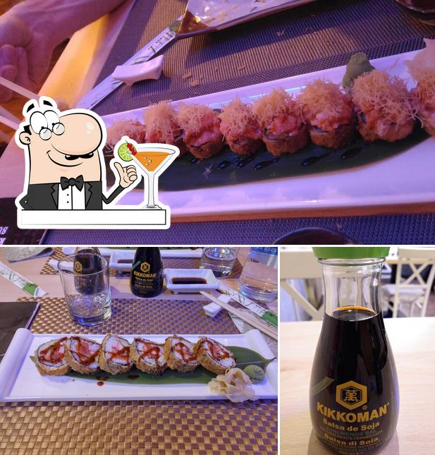 Напитки и еда в Sushi Yko