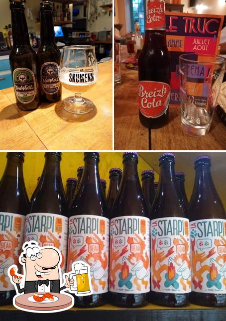 Commandez un verre de bière blonde ou brune